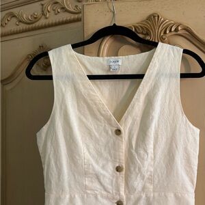 Jcrew linen shift dress